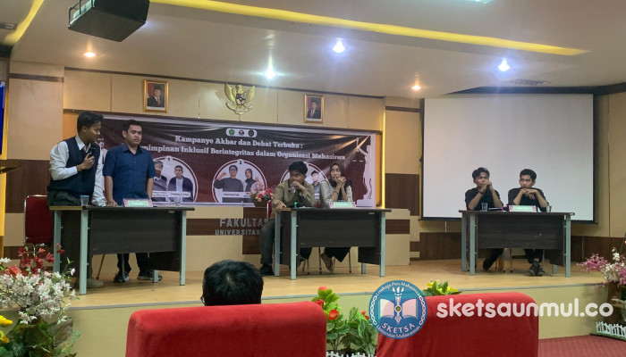 Tiga Paslon Beradu Gagasan, Debat Pemira FH Dinilai Berjalan Dinamis