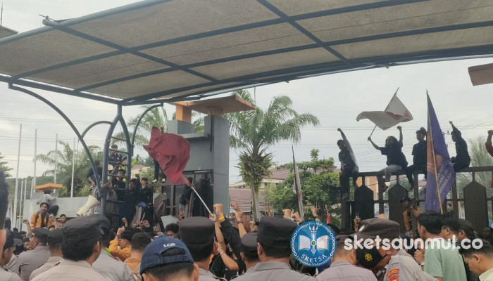 Aliansi Mahakam Gelar Aksi Tolak RUU Pertambangan Minerba, Mahasiswa Terobos Gedung DPRD Kaltim