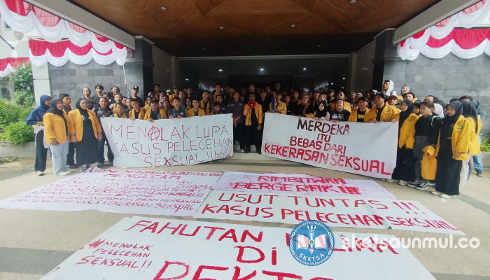 Mahasiswa Fahutan Gelar Aksi Tuntut Ketegasan terhadap Dosen Pelaku Kekerasan Seksual
