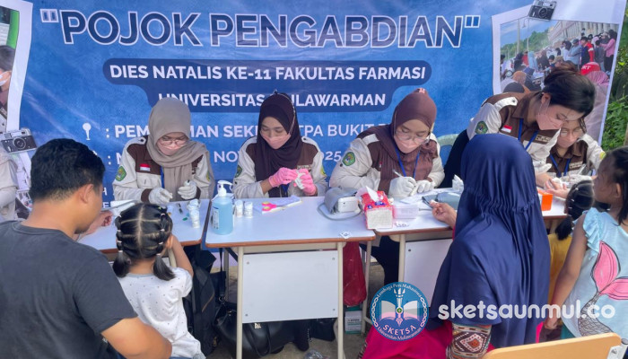Tingkatkan Kesadaran Hidup Sehat Masyarakat, BEM Famul dan GenBI Unmul Gelar Cek Kesehatan Gratis