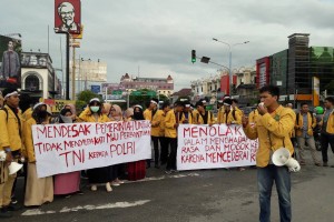 Aksi Tolak MoU, Rizaldo: MoU berpotensi Melanggar Hak Asasi Warga