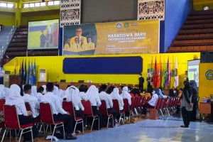 Antusiasme Maba dalam PKKMB Unmul 2022